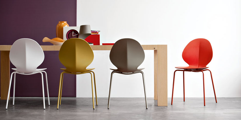 sedie design legno plastica o metallo mobilclick