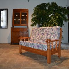 Vienna 2 seats sofa rustic wood for home hotels b&b comunity
