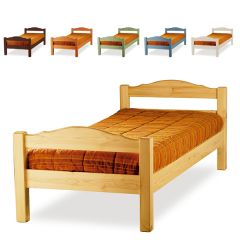 Mercurio Single wooden Bed for home hotels b&b comunity