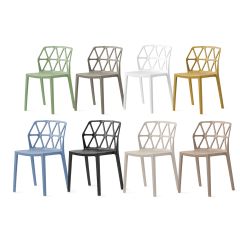 Connubia CB/1056 Alchemia Chair stackable in polypropylene